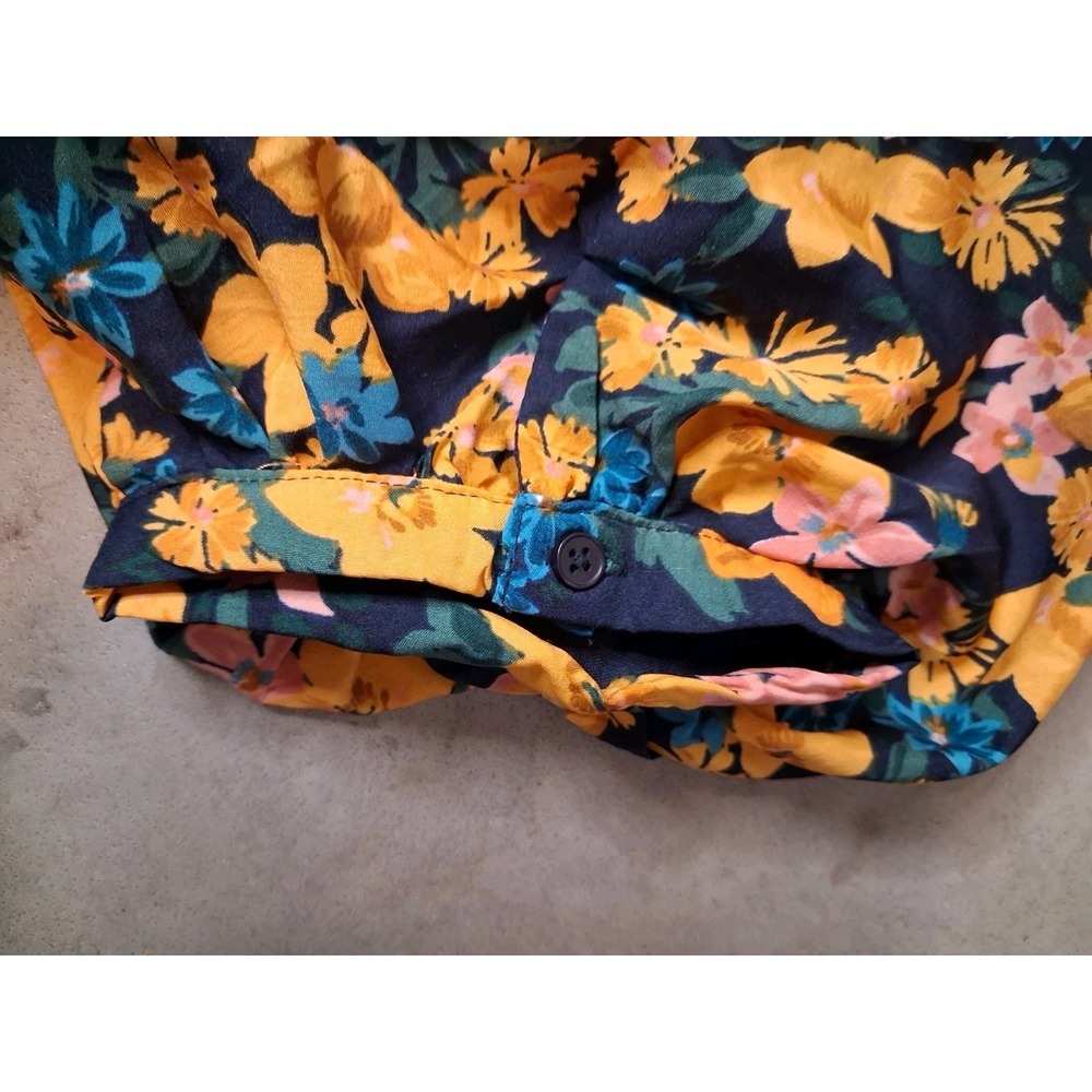 New Live 4 Truth Floral Crop Top Ruffle Sleeves XL Girly Brunch Vacation Resort - Picture 5 of 10